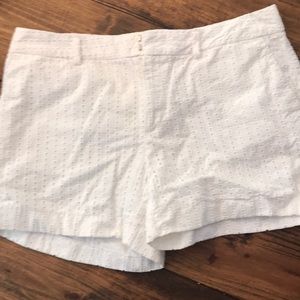 Banana republic white eyelet shorts